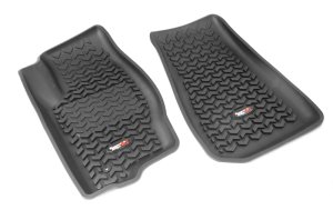 Jeep Compass Floor Liners - Front - Rugged Ridge - Rugged Ridge All Terrain - Black - `07-`17